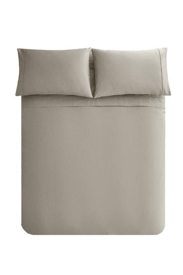 PERCALE DUVET COVER (300 THREAD COUNT) - Mid-grey by Zara