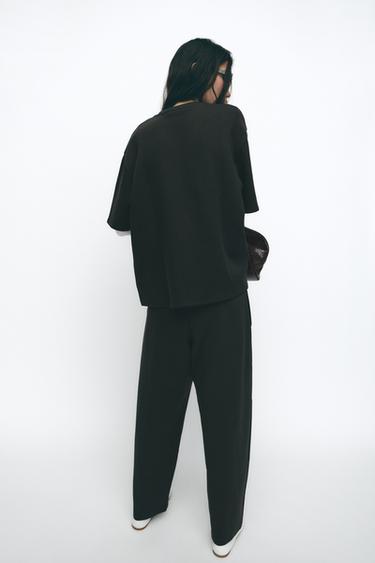 INTERLOCK BALLOON TROUSERS - Charcoal by Zara - Image 2
