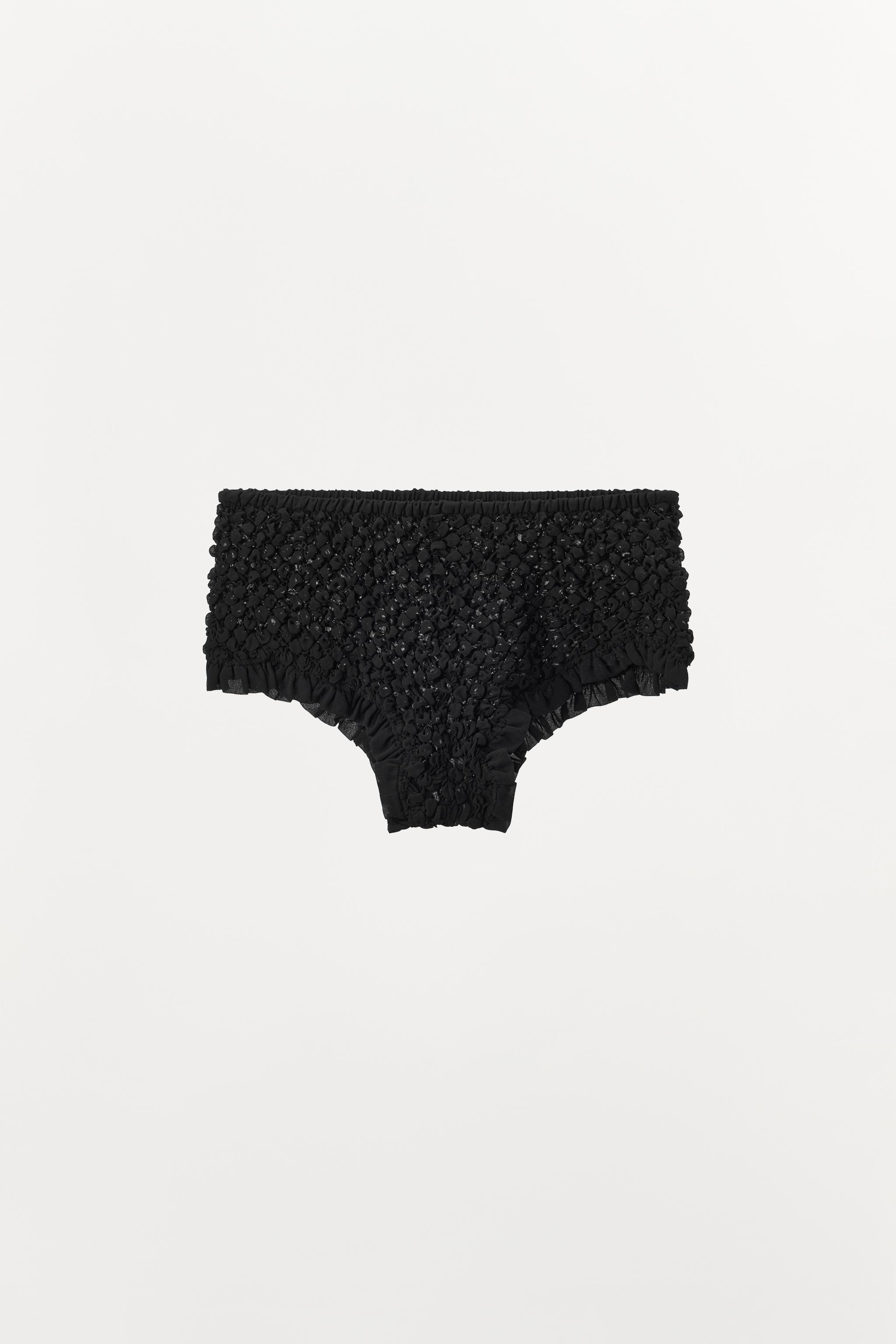 いちご⭐︎★gypsohila★Active Culotte(Black) TEXTURED CULOTTE PANTIES - Black | ZARA United States