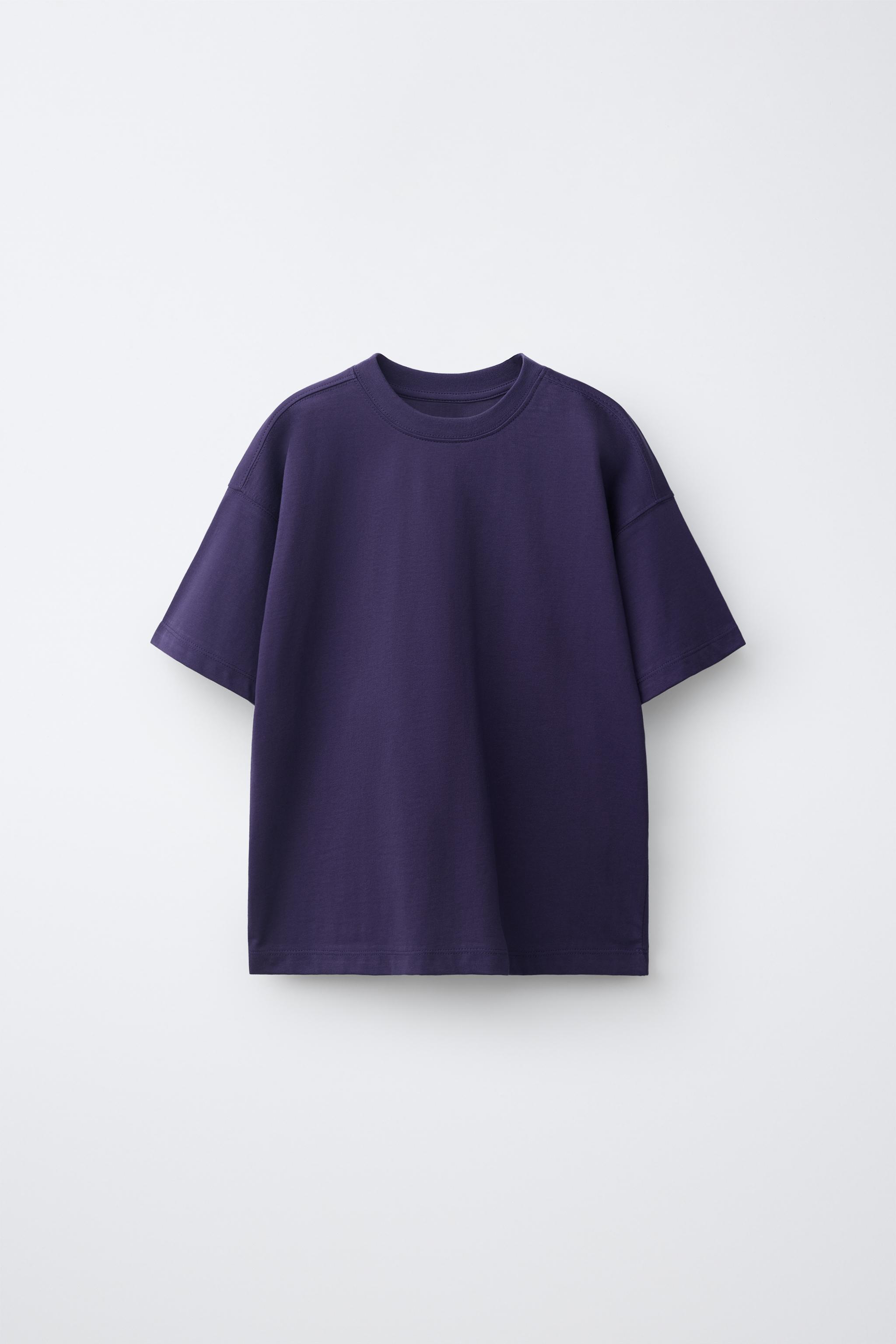 PLAIN T-SHIRT — Dark plum