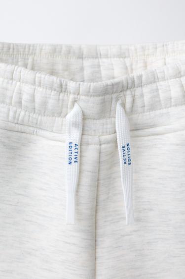 PANTALON SPORT LOGO NÉOPRÈNE - Gris chiné de Zara - Image 2