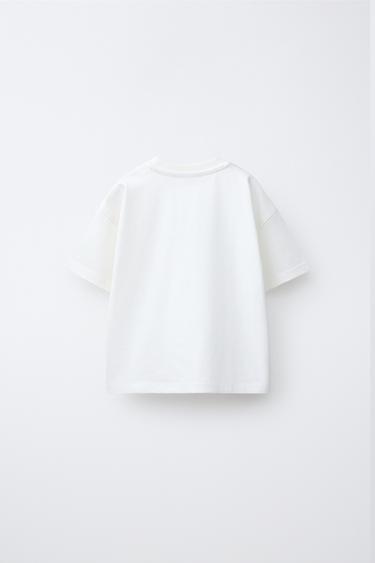 T-SHIRT IMPRIMÉ ANIMALIER - Blanc cassé de Zara - Image 1