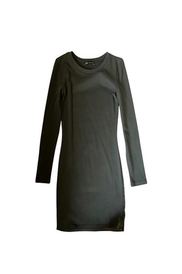 VESTITO MINI ATTILLATO MANICHE LUNGHE