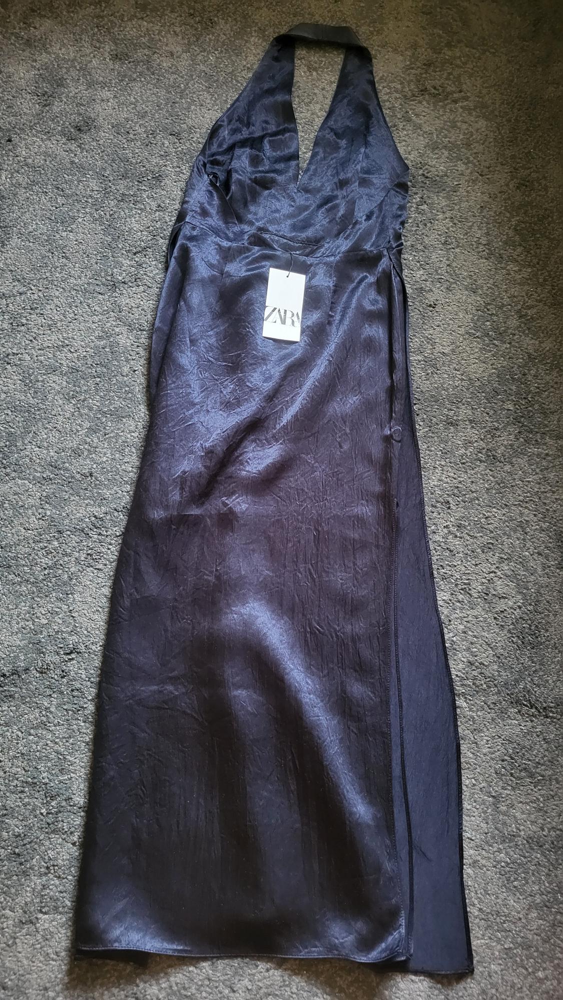 ZW COLLECTION SATIN HALTER DRESS - Image 4