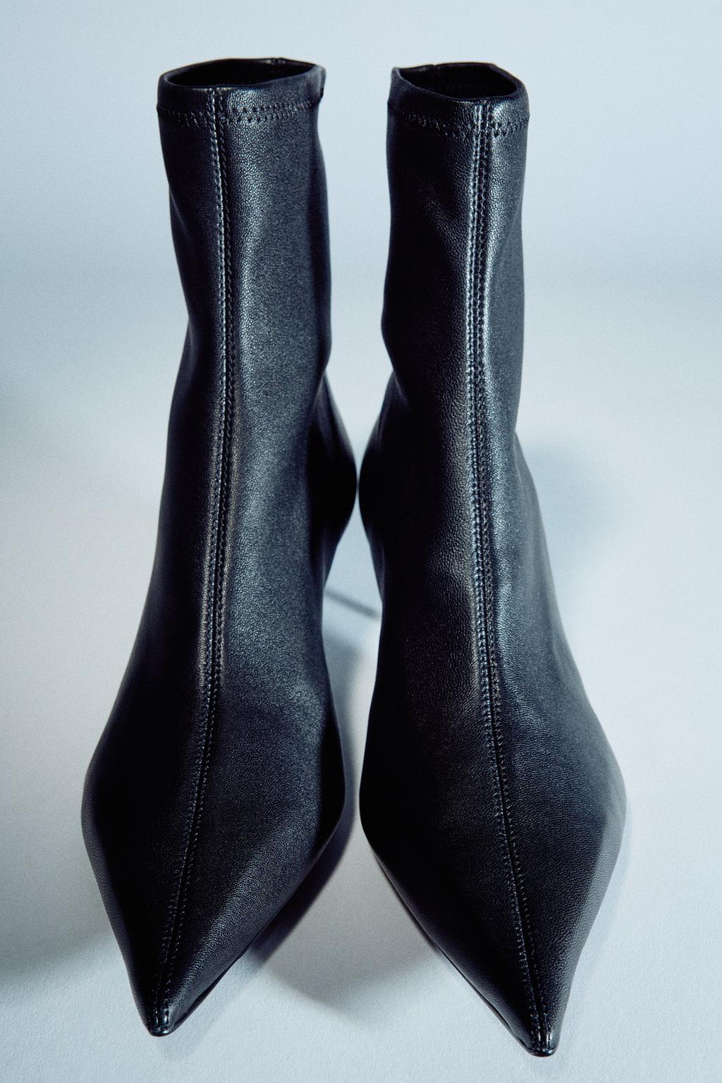 LEATHER HEELED ANKLE BOOTS LIMITED EDITION