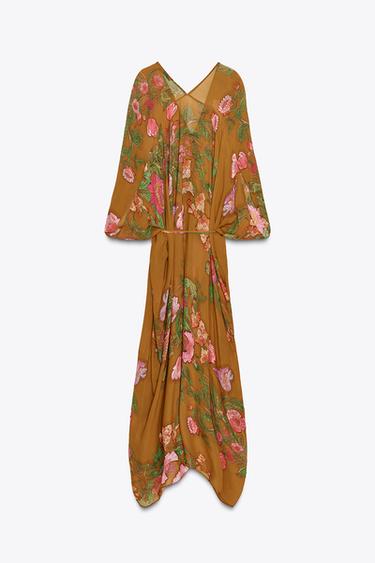 ZW COLLECTION FLORAL OVERSIZE DRESS - Multicoloured by Zara - Image 5