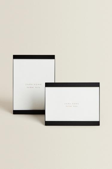 BLACK METAL PHOTO FRAME - Black by Zara