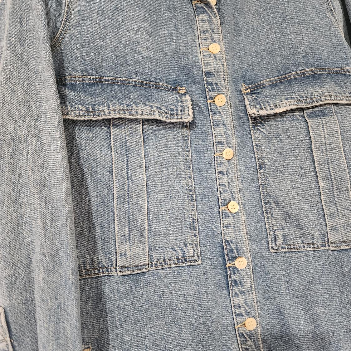 TRF DENIM LONG SLEEVE ROMPER - Image 5