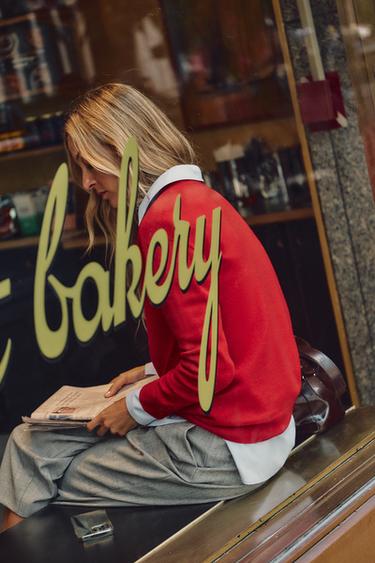 СВИТЕР ИЗ МЯГКОЙ 100% ШЕРСТИ — КРАСНЫЙ от Zara — изображение 0