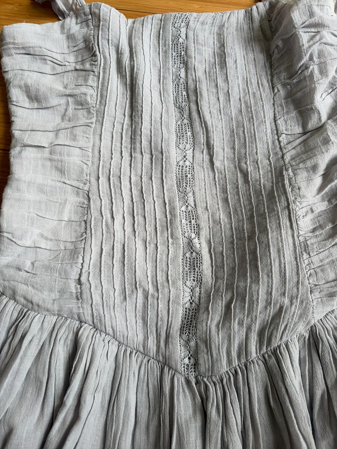 SHORT EMBROIDERED VOLUMINOUS DRESS - Image 2