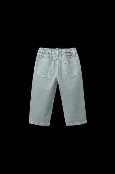BAGGY-HOSE AUS SERGE MIT BUNDFALTEN - Wasserblau von Zara