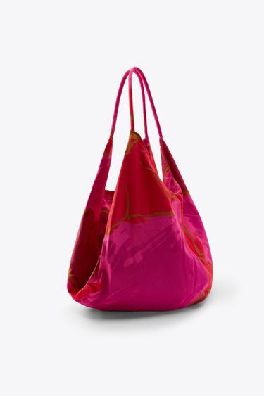 FLORAL PRINT MAXI BAG - Red by Zara - Image 2