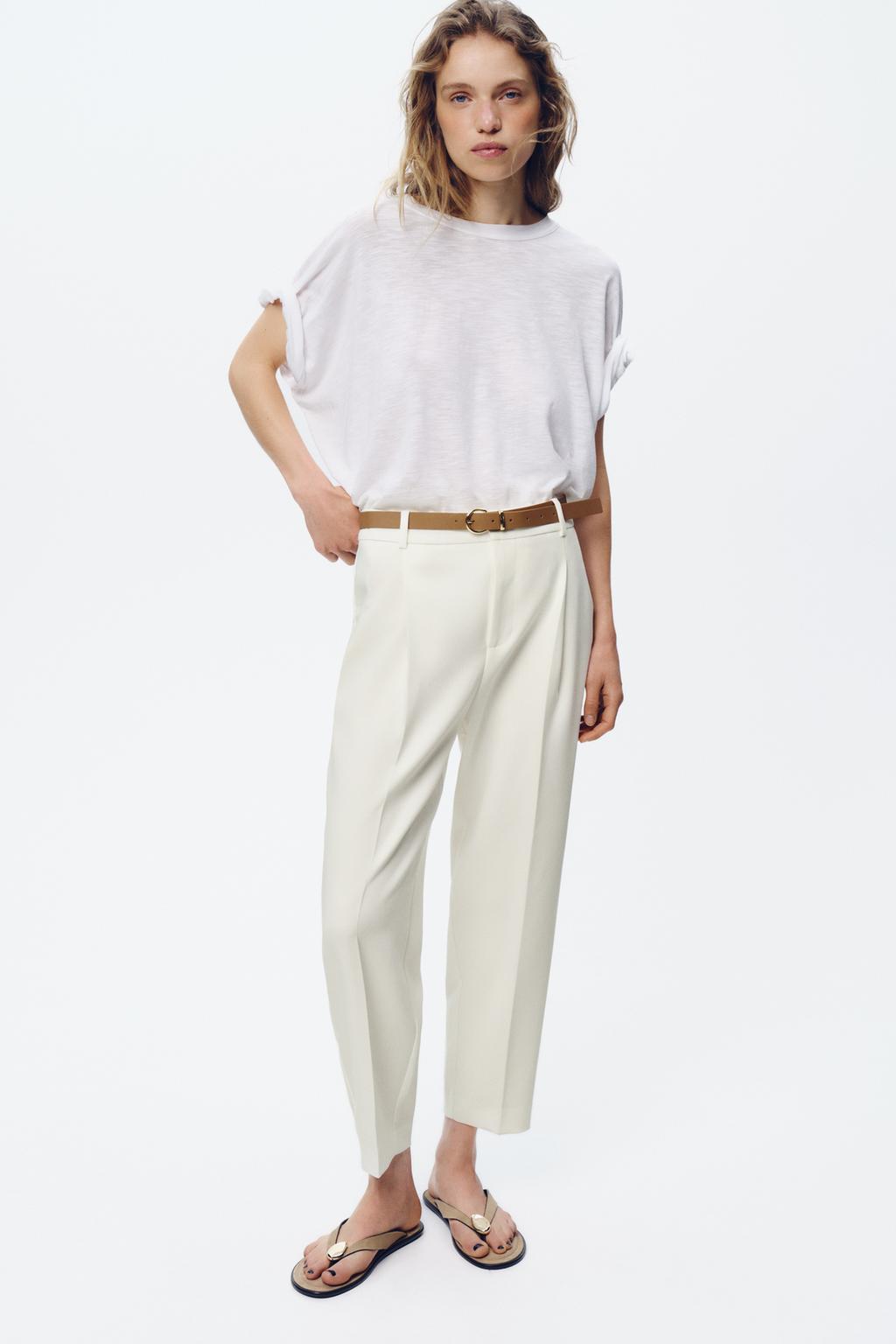 Thumbnail image for DARTED TROUSERS WITH BELT