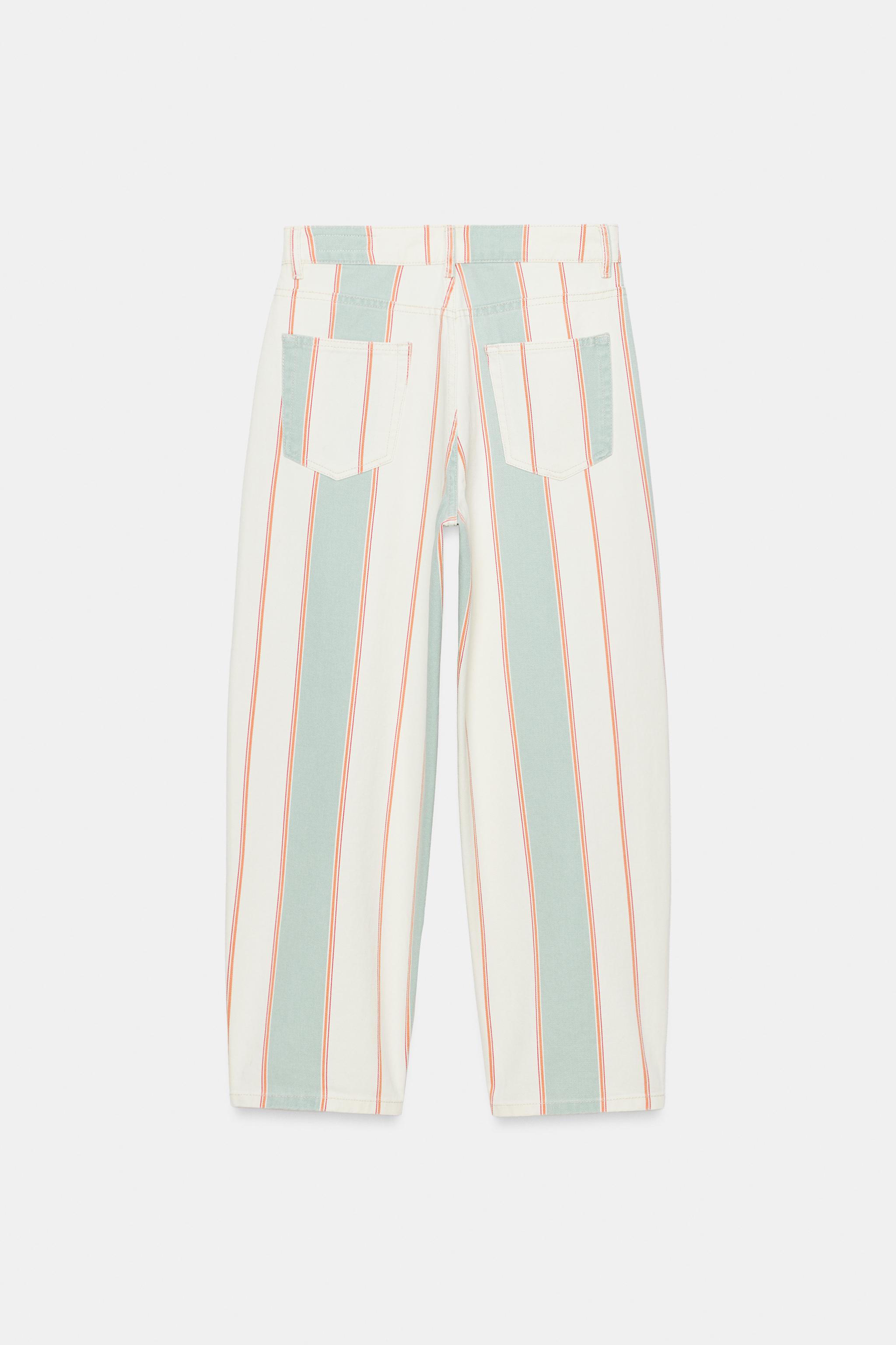 Zara ZW COLLECTION ORTA BEL TAPERED JEAN görsel 4