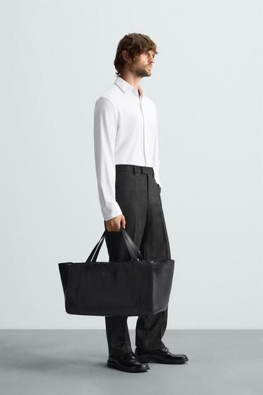 TEXTURED STRETCH SHIRT - White by Zara - Image 3
