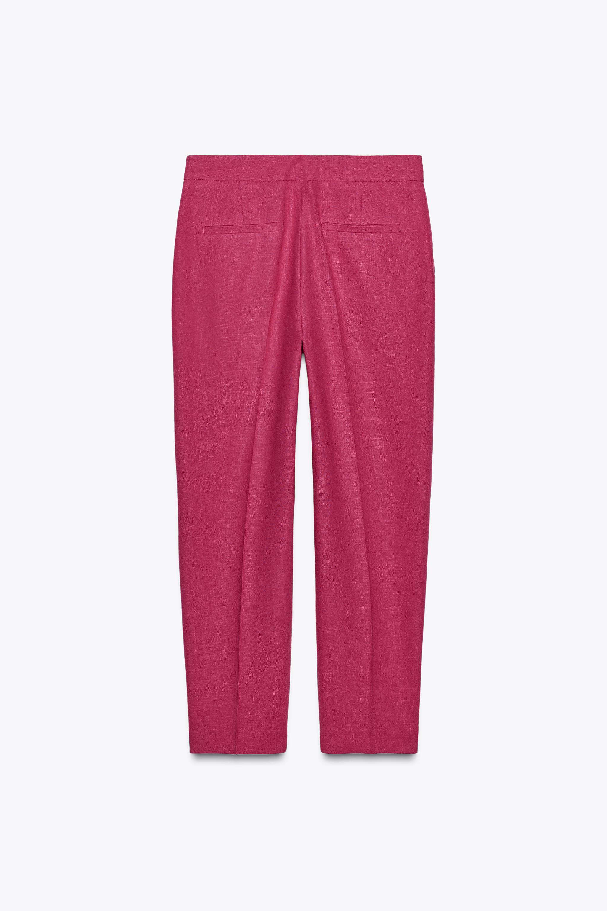 HIGH-WAISTED SLIM PANTS