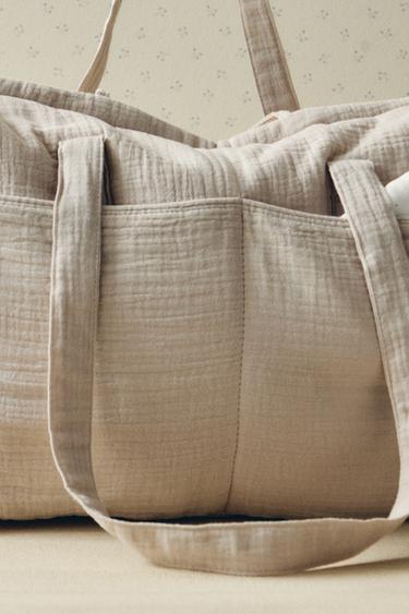 COTTON MOON MATERNITY BAG - Taupe grey by Zara - Image 5