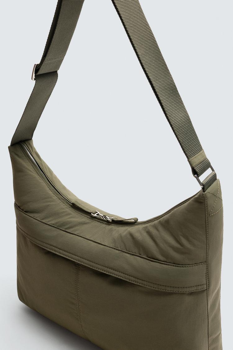 NYLON FLAP CROSSBODY BAG