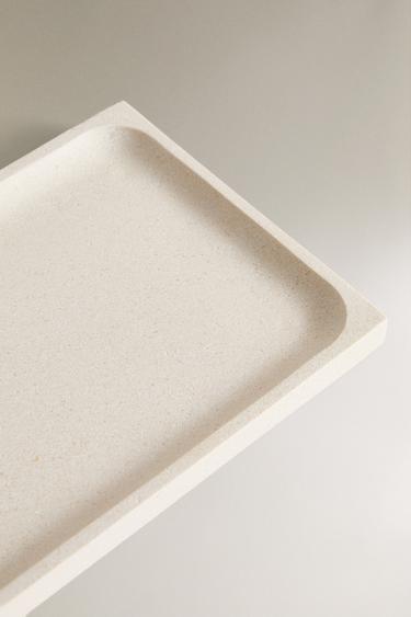 WHITE MARBLE BATHROOM TRAY - white by Zara - Image 2