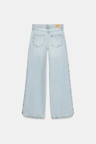 JEAN Z1975 DROIT TAILLE BASSE DÉTAIL COUTURES - Bleu clair de Zara - Image 9