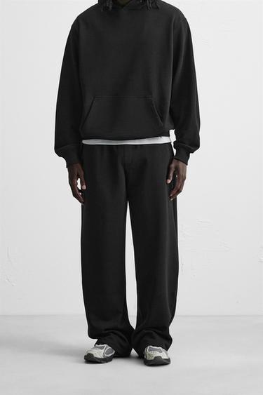 بنطلون JOGGER WIDE FIT - أسود by Zara