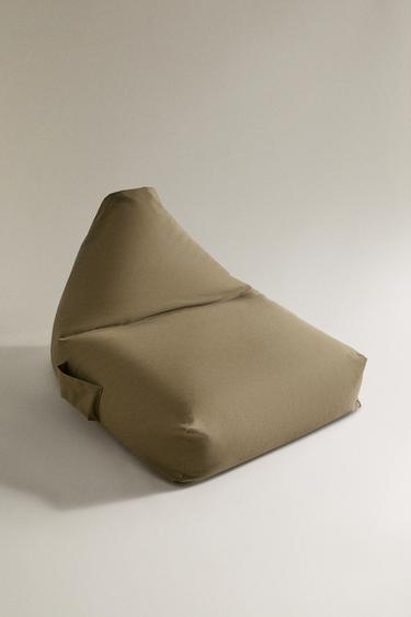 POUF EN COTON - Vert de Zara - Image 1