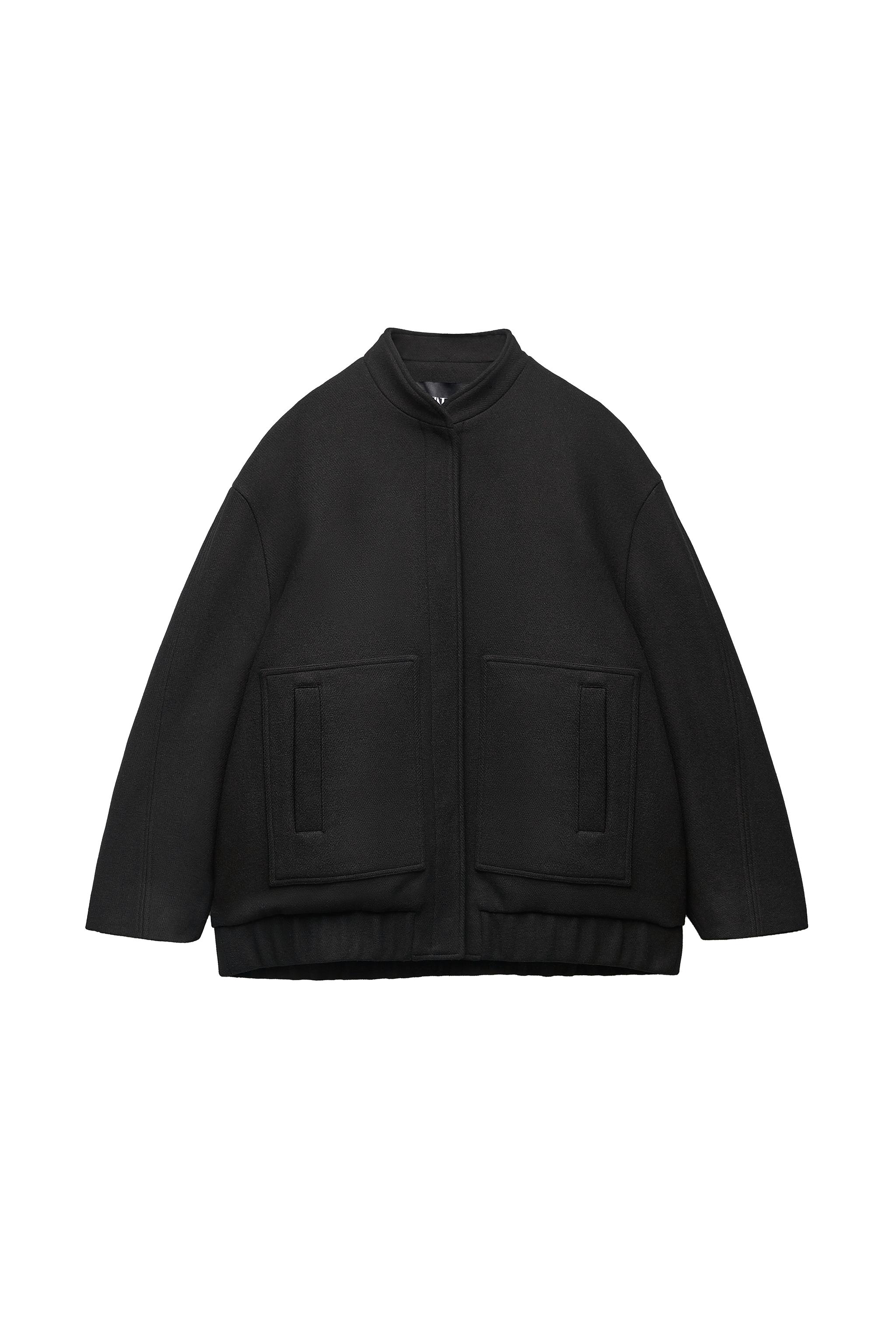 ZW COLLECTION WOOL BOMBER | SECOND HAND | Zara Preowned