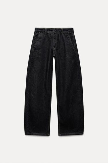 JEANS ZW COLLECTION BALLOON TIRO MEDIO - Azul de Zara