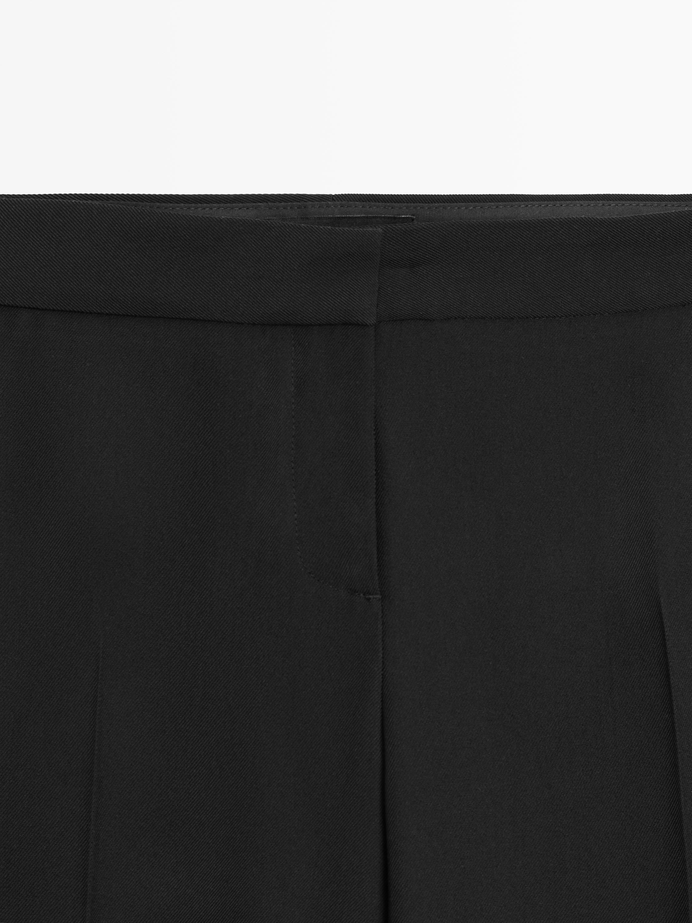 Pantalon de tailleur en crêpe