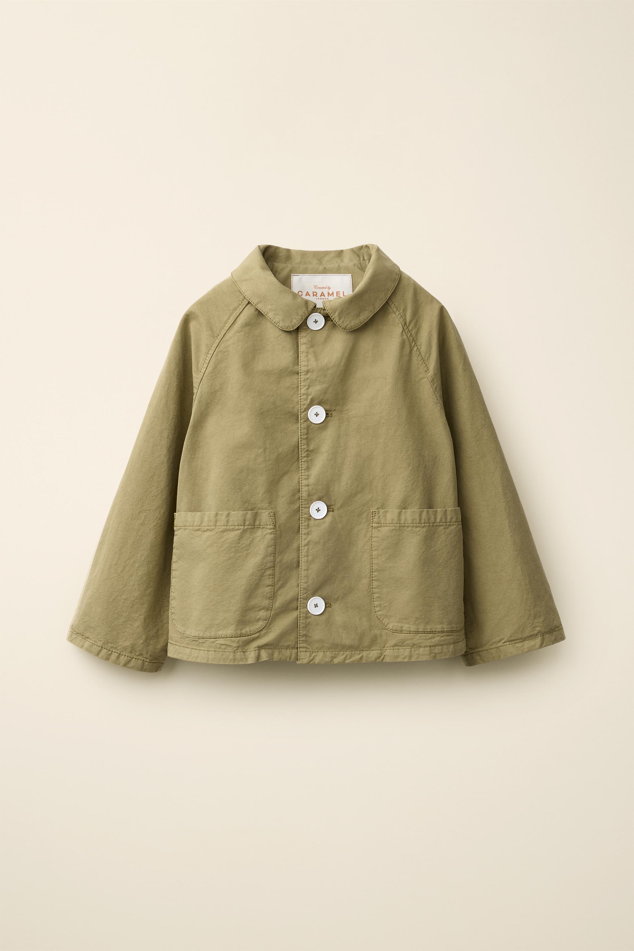 SHORT TRENCH COAT CREATED BY CARAMEL LONDON X ZARA — Khaki