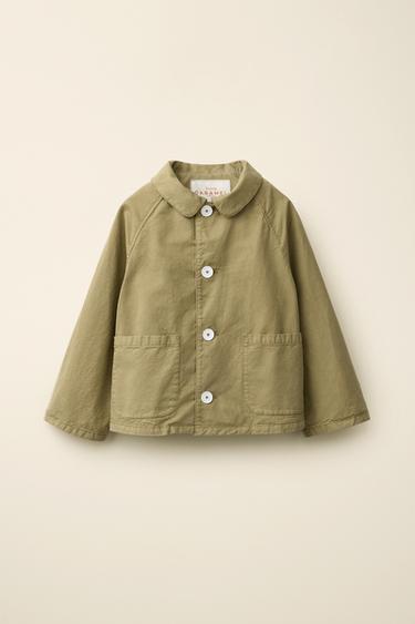 CREATED BY CARAMEL LONDON X ZARA 쇼트 트렌치 코트 - Zara 카키