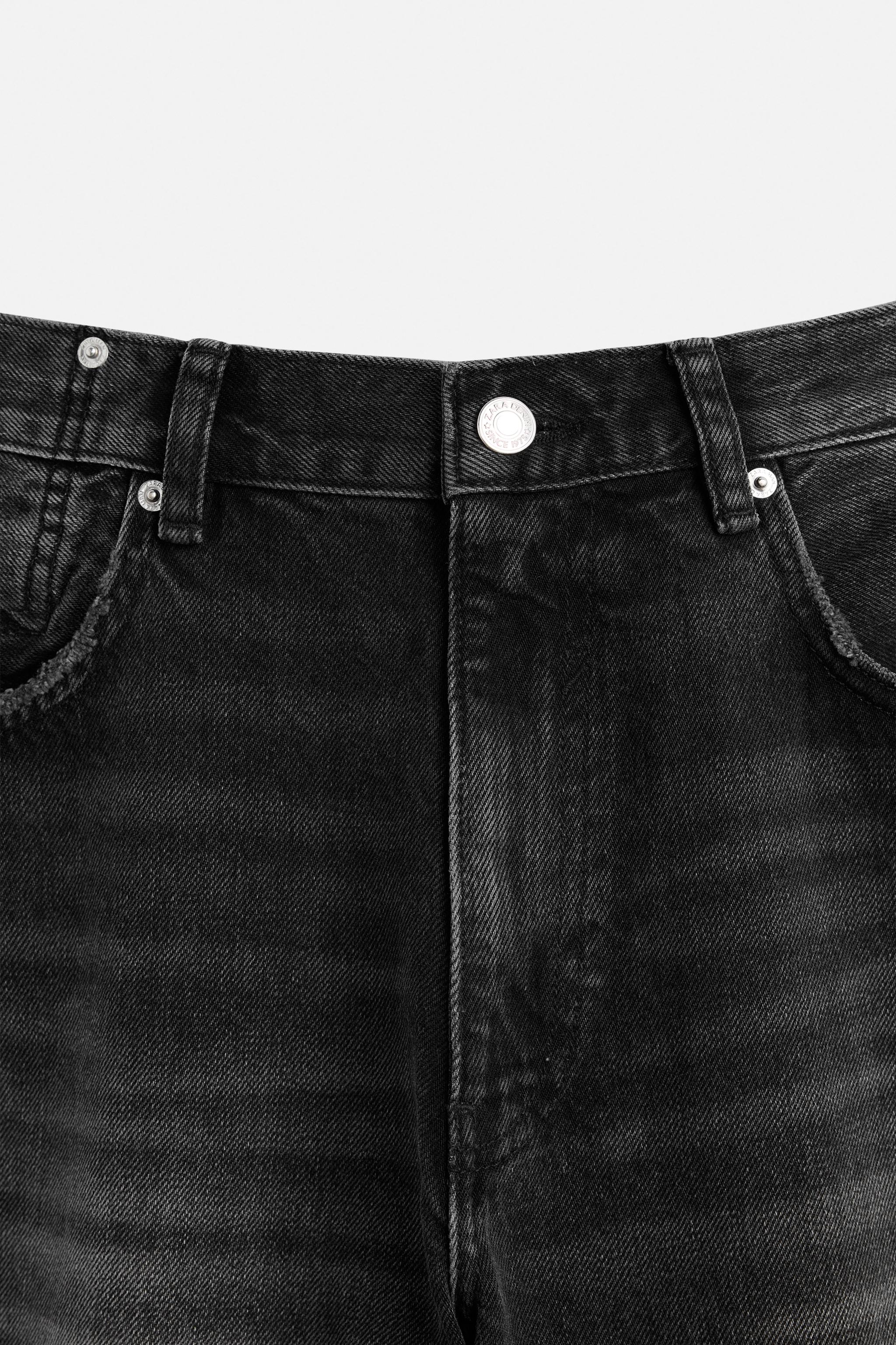 シームディテール バギー デニムパンツ - ブラック | ZARA Japan