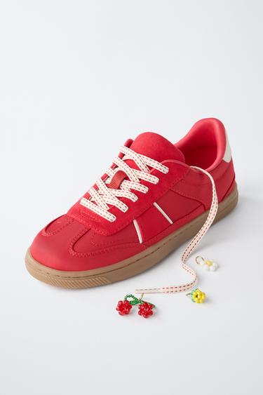 SNEAKERS WITH FRUIT CHARMS - Red by Zara - Image 3