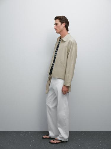 Zara Water-repellent fabric jacket - Sand
