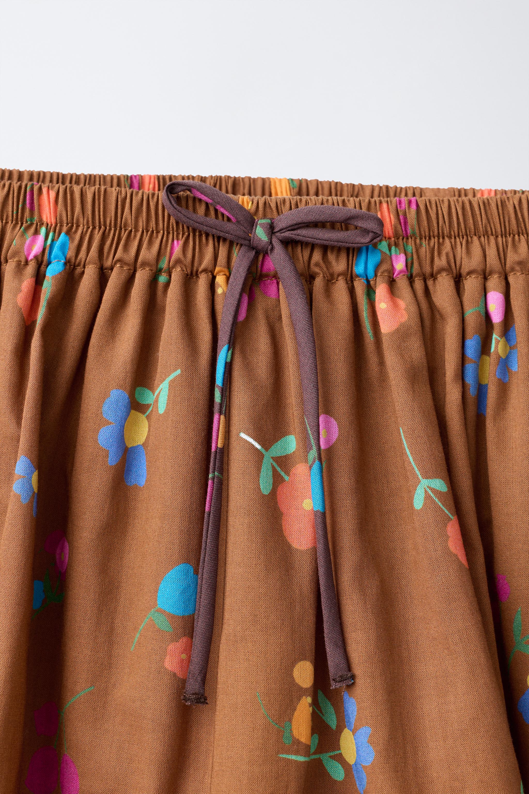 Детские юбки Zara FLORAL PRINT SKIRT — фото 3