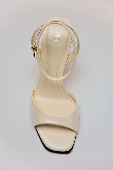 HEELED SANDALS - White by Zara