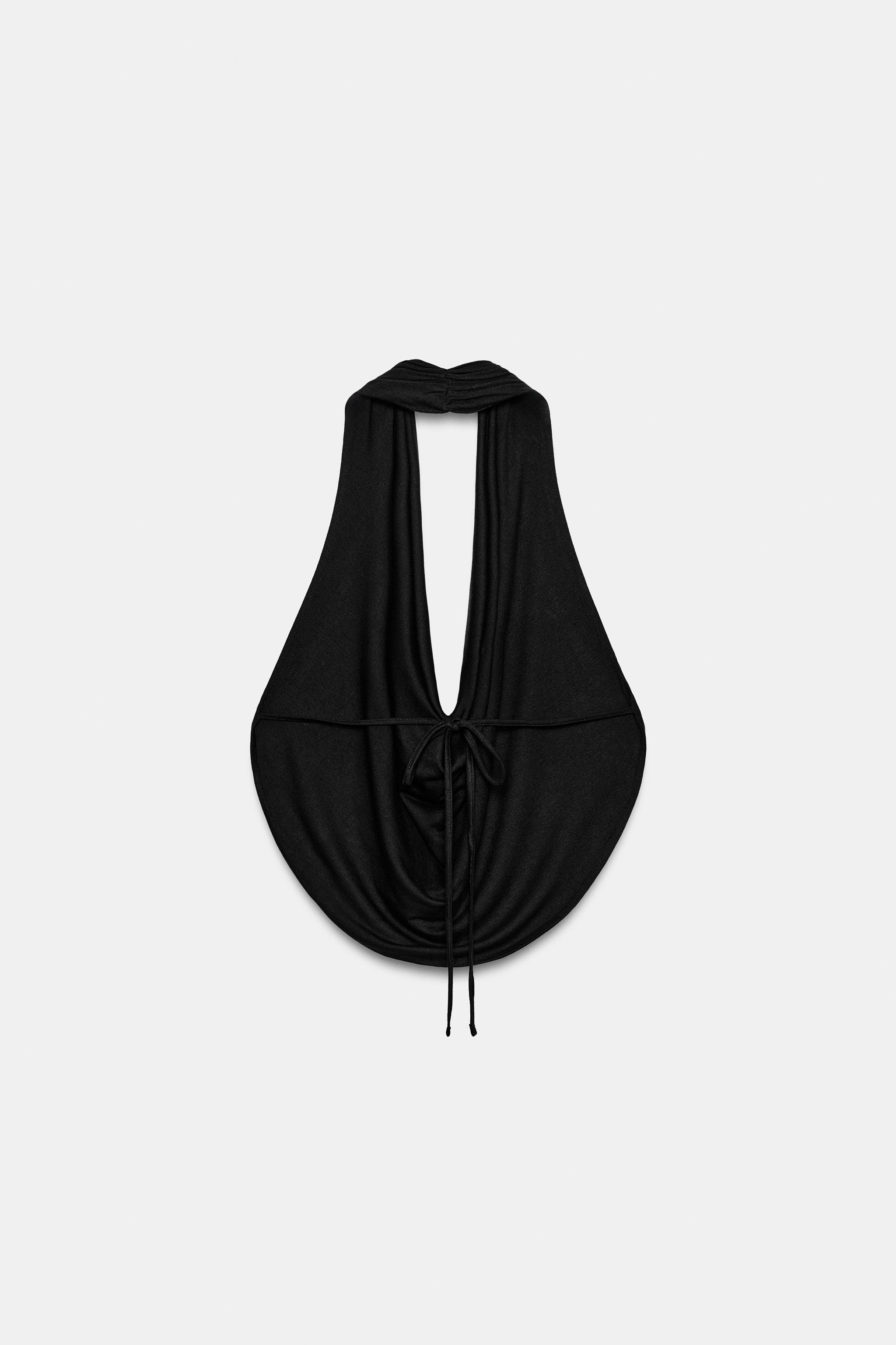 DRAPED HALTER TOP