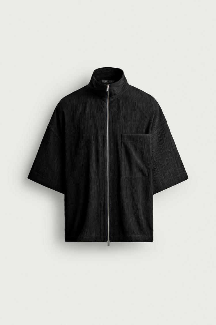 Camisa de corte relajado con textura 7