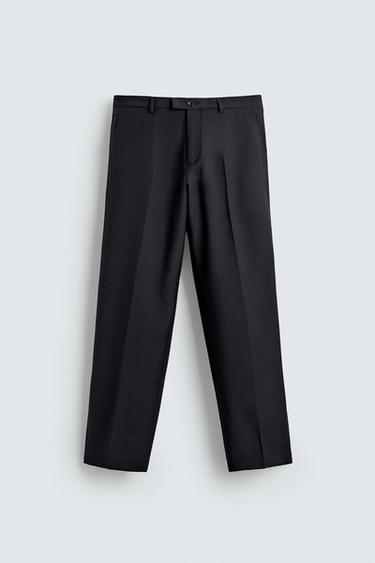 LIMITED EDITION SUIT TROUSERS - Navy blue by Zara