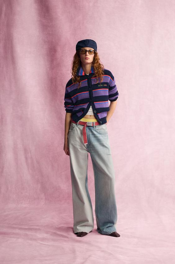 STRIPED FRUIT OF THE LOOM™ CARDIGAN - Multicoloured by Zara - Image 0