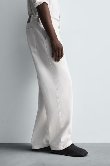 PANTALON CHINO DENIM LIMITED EDITION - Blanc cassé de Zara - Image 6