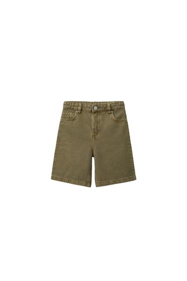 BERMUDA RELAXED BAGGY - Verde de Zara