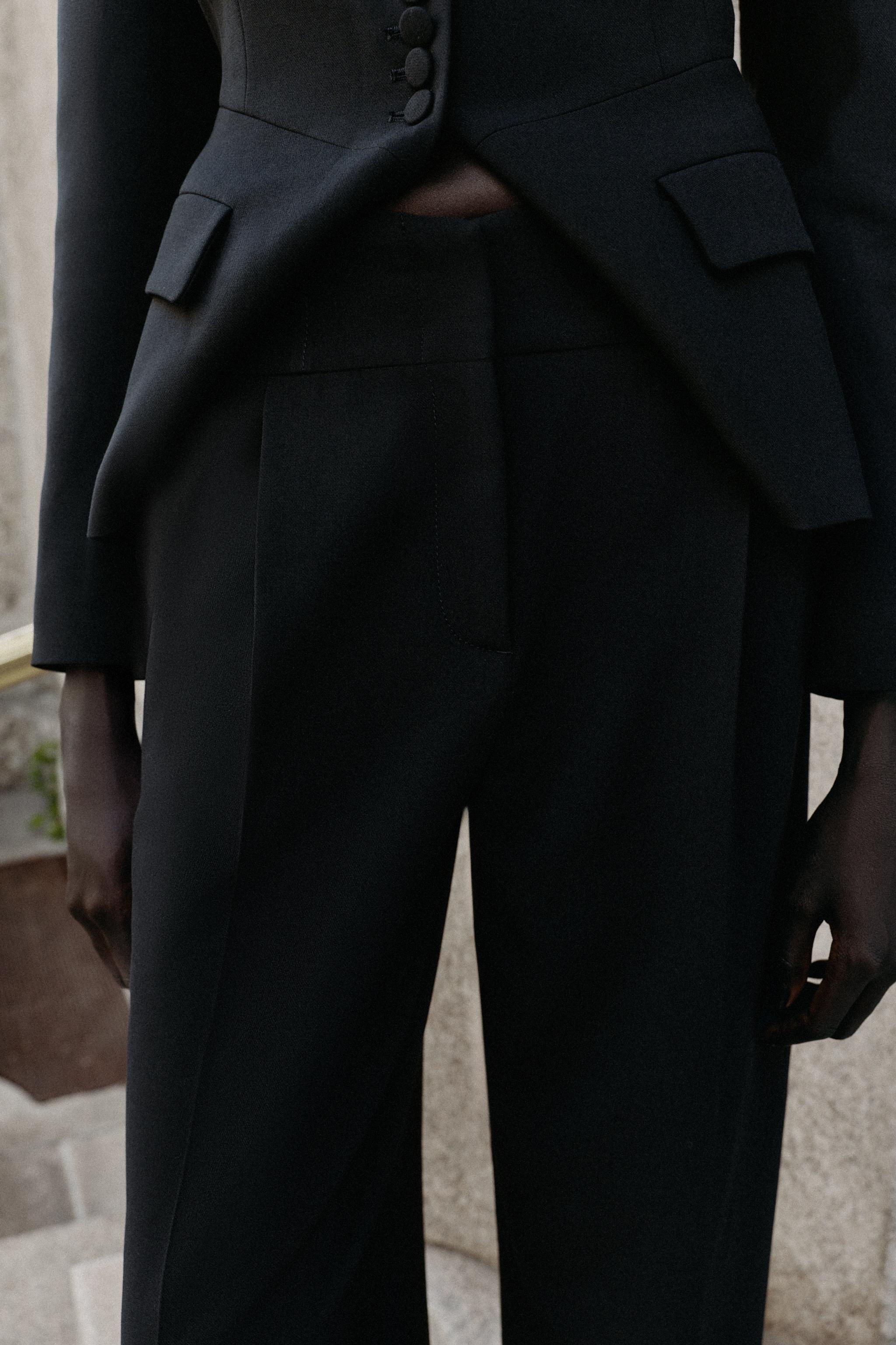 PANTALON DROIT TAILLE HAUTE
