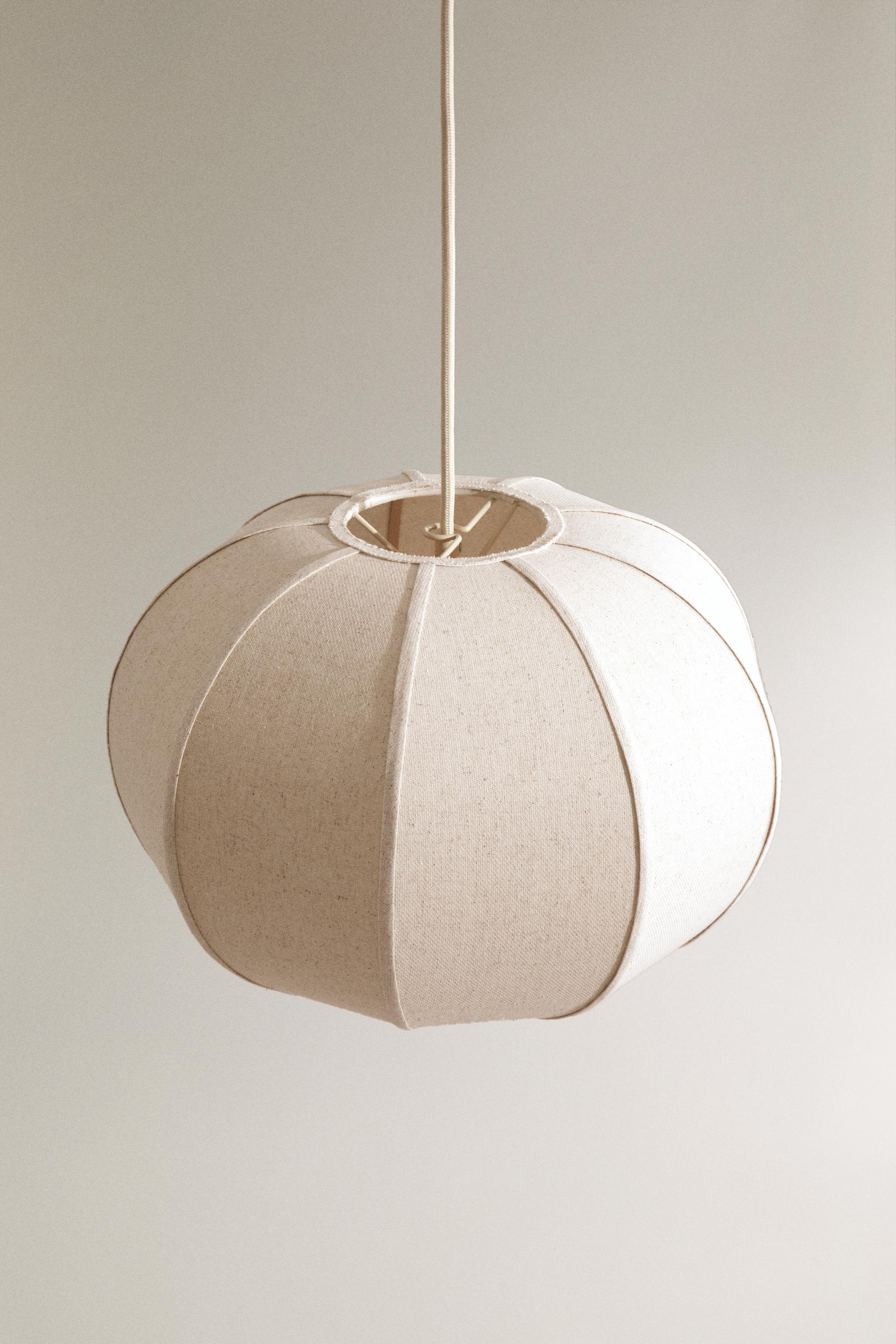 SMALL LINEN PENDANT LAMP - Ecru | ZARA United States