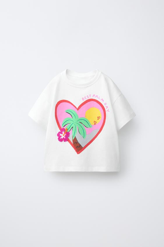 TROPICAL PRINT T-SHIRT - White by Zara - Image 0