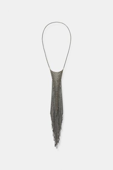 COLLANA BORSA CATENE - Argento di Zara
