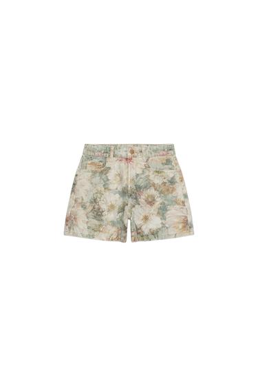 Z1975 MID-RISE FLORAL PRINT SHORTS - Multicoloured by Zara