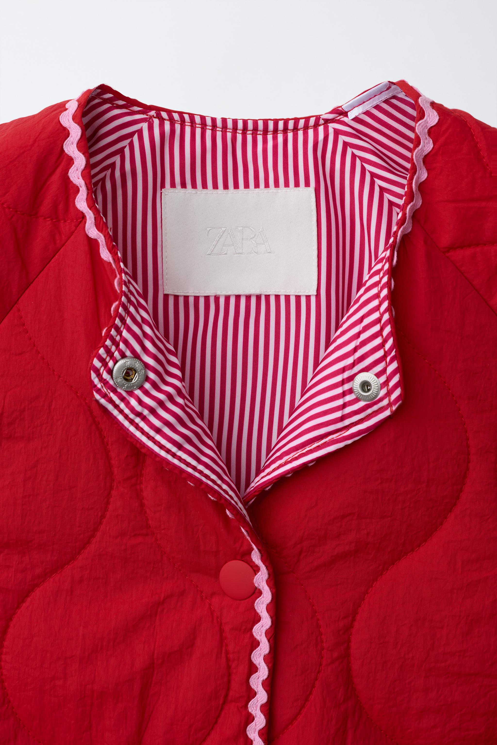 Детские куртки Zara HEART QUILTED JACKET — фото 7
