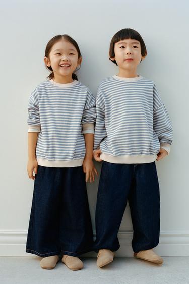 ZARA TIMELESZ - STRIPED SWEATSHIRT - Blue by Zara - Image 4