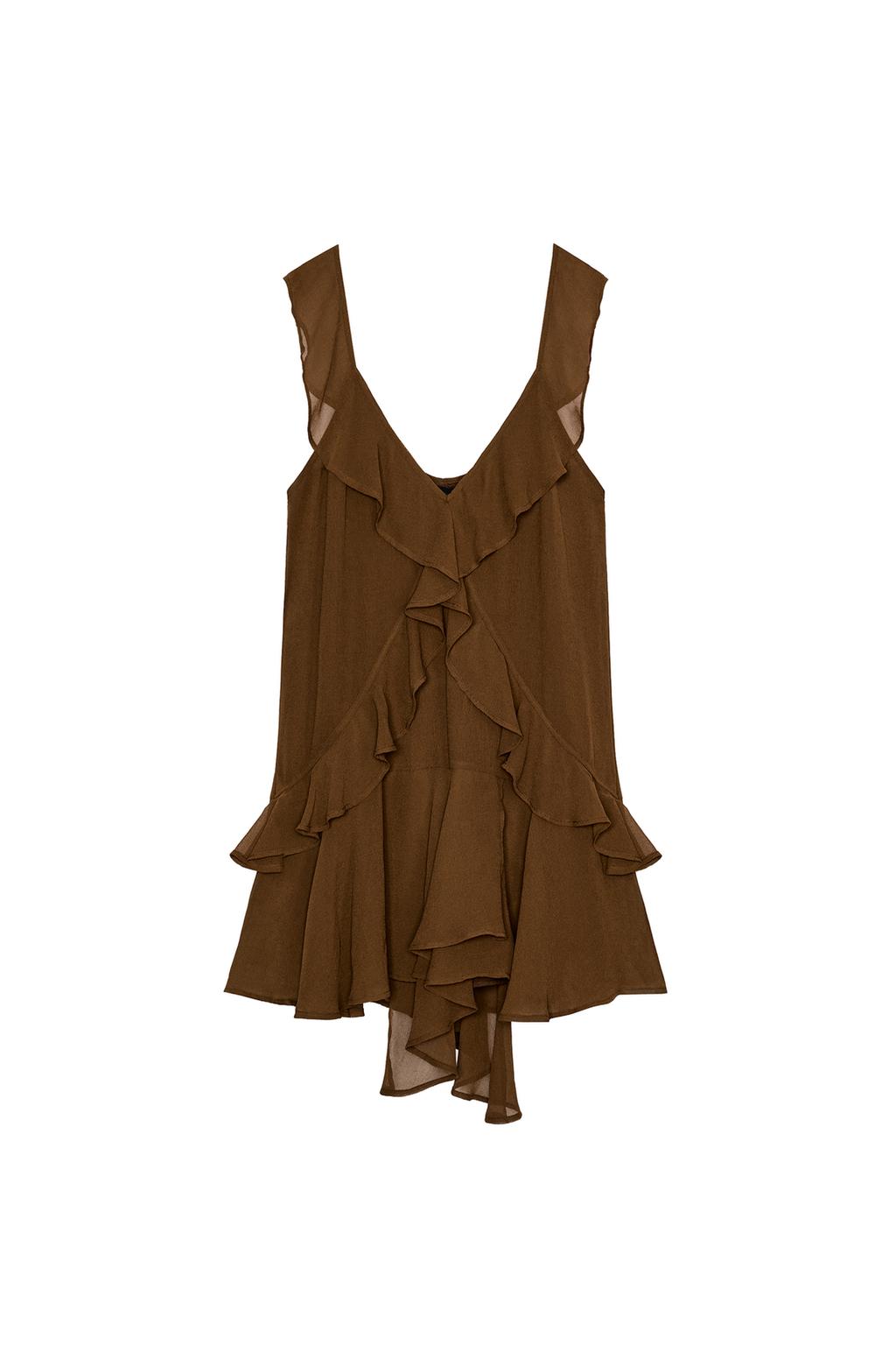 RUFFLED SHORT DRESS - image 3